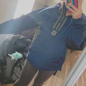 adidas puffer half zip